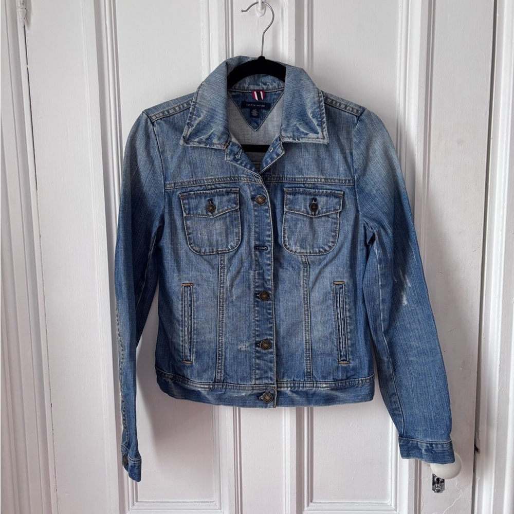 Women’s Tommy Hilfiger Denim Button Front Jean Jacket Size Small